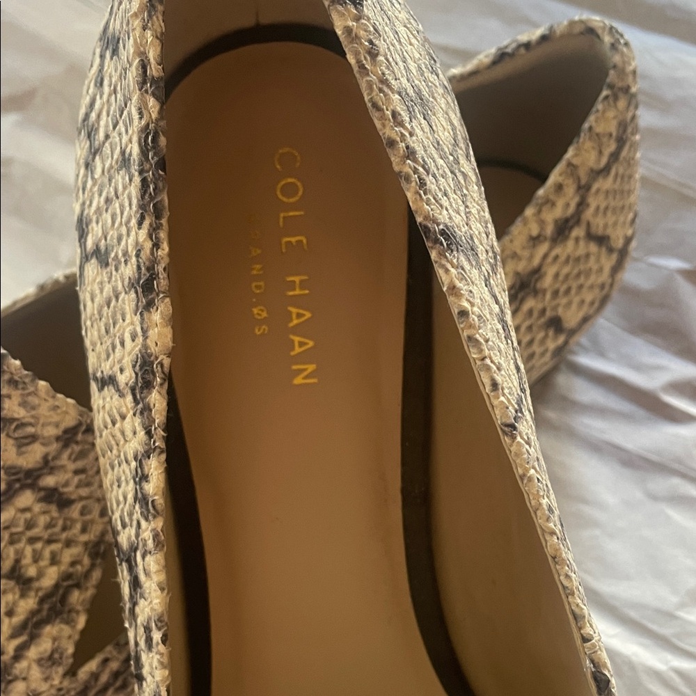 NWT Cole Haan Python Patterned Loafers 8 1/2 NWT - image 3